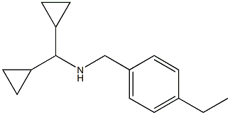 (dicyclopropylmethyl)[(4-ethylphenyl)methyl]amine Structure