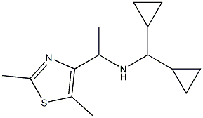 (dicyclopropylmethyl)[1-(2,5-dimethyl-1,3-thiazol-4-yl)ethyl]amine 구조식 이미지