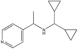 (dicyclopropylmethyl)[1-(pyridin-4-yl)ethyl]amine Structure