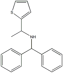 (diphenylmethyl)[1-(thiophen-2-yl)ethyl]amine Structure