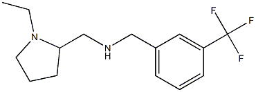 [(1-ethylpyrrolidin-2-yl)methyl]({[3-(trifluoromethyl)phenyl]methyl})amine 구조식 이미지