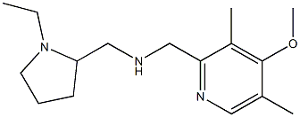 [(1-ethylpyrrolidin-2-yl)methyl][(4-methoxy-3,5-dimethylpyridin-2-yl)methyl]amine Structure