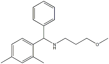 [(2,4-dimethylphenyl)(phenyl)methyl](3-methoxypropyl)amine Structure