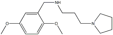 [(2,5-dimethoxyphenyl)methyl][3-(pyrrolidin-1-yl)propyl]amine Structure