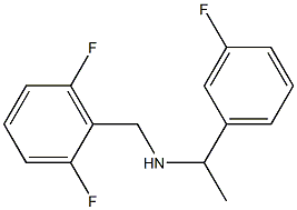 [(2,6-difluorophenyl)methyl][1-(3-fluorophenyl)ethyl]amine Structure