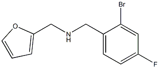 [(2-bromo-4-fluorophenyl)methyl](furan-2-ylmethyl)amine 구조식 이미지
