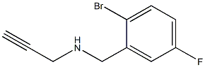 [(2-bromo-5-fluorophenyl)methyl](prop-2-yn-1-yl)amine 구조식 이미지