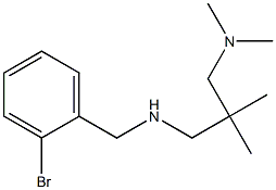 [(2-bromophenyl)methyl]({2-[(dimethylamino)methyl]-2-methylpropyl})amine Structure