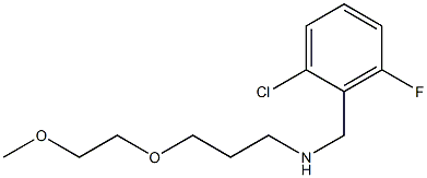 [(2-chloro-6-fluorophenyl)methyl][3-(2-methoxyethoxy)propyl]amine Structure