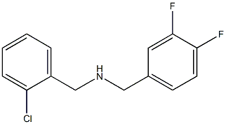 [(2-chlorophenyl)methyl][(3,4-difluorophenyl)methyl]amine Structure