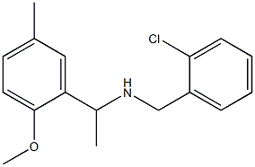 [(2-chlorophenyl)methyl][1-(2-methoxy-5-methylphenyl)ethyl]amine Structure