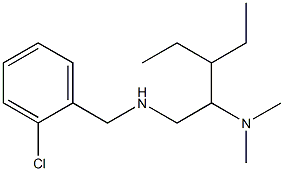 [(2-chlorophenyl)methyl][2-(dimethylamino)-3-ethylpentyl]amine Structure