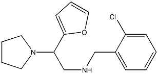 [(2-chlorophenyl)methyl][2-(furan-2-yl)-2-(pyrrolidin-1-yl)ethyl]amine 구조식 이미지