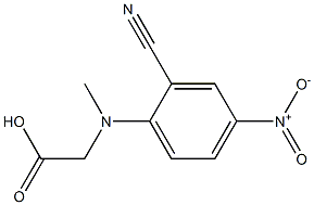 [(2-cyano-4-nitrophenyl)(methyl)amino]acetic acid Structure