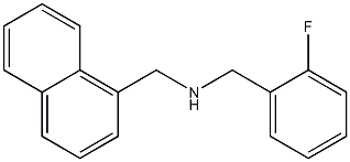 [(2-fluorophenyl)methyl](naphthalen-1-ylmethyl)amine 구조식 이미지