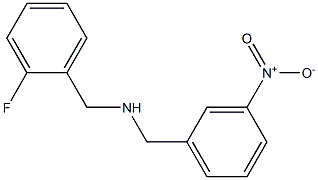 [(2-fluorophenyl)methyl][(3-nitrophenyl)methyl]amine Structure