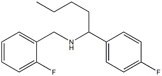 [(2-fluorophenyl)methyl][1-(4-fluorophenyl)pentyl]amine 구조식 이미지