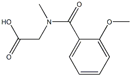 [(2-methoxybenzoyl)(methyl)amino]acetic acid 구조식 이미지