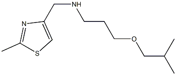 [(2-methyl-1,3-thiazol-4-yl)methyl][3-(2-methylpropoxy)propyl]amine Structure