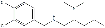 [(3,4-dichlorophenyl)methyl][2-(dimethylamino)-4-methylpentyl]amine Structure