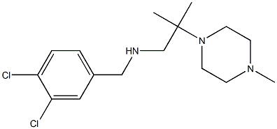 [(3,4-dichlorophenyl)methyl][2-methyl-2-(4-methylpiperazin-1-yl)propyl]amine 구조식 이미지
