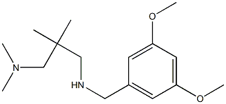 [(3,5-dimethoxyphenyl)methyl]({2-[(dimethylamino)methyl]-2-methylpropyl})amine 구조식 이미지