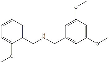 [(3,5-dimethoxyphenyl)methyl][(2-methoxyphenyl)methyl]amine Structure