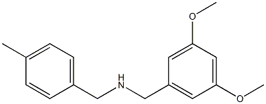 [(3,5-dimethoxyphenyl)methyl][(4-methylphenyl)methyl]amine Structure