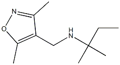 [(3,5-dimethyl-1,2-oxazol-4-yl)methyl](2-methylbutan-2-yl)amine Structure