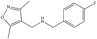 [(3,5-dimethyl-1,2-oxazol-4-yl)methyl][(4-fluorophenyl)methyl]amine 구조식 이미지