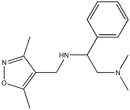 [(3,5-dimethyl-1,2-oxazol-4-yl)methyl][2-(dimethylamino)-1-phenylethyl]amine Structure