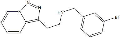 [(3-bromophenyl)methyl](2-{[1,2,4]triazolo[3,4-a]pyridin-3-yl}ethyl)amine 구조식 이미지