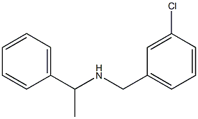 [(3-chlorophenyl)methyl](1-phenylethyl)amine 구조식 이미지