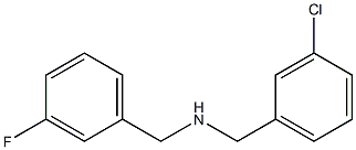 [(3-chlorophenyl)methyl][(3-fluorophenyl)methyl]amine Structure