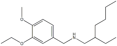 [(3-ethoxy-4-methoxyphenyl)methyl](2-ethylhexyl)amine 구조식 이미지