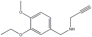 [(3-ethoxy-4-methoxyphenyl)methyl](prop-2-yn-1-yl)amine 구조식 이미지