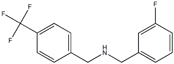[(3-fluorophenyl)methyl]({[4-(trifluoromethyl)phenyl]methyl})amine Structure