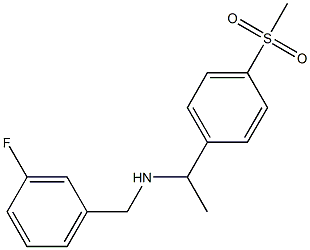 [(3-fluorophenyl)methyl][1-(4-methanesulfonylphenyl)ethyl]amine 구조식 이미지