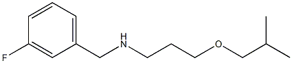 [(3-fluorophenyl)methyl][3-(2-methylpropoxy)propyl]amine Structure