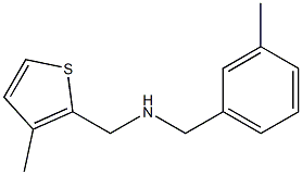 [(3-methylphenyl)methyl][(3-methylthiophen-2-yl)methyl]amine 구조식 이미지