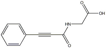 [(3-phenylprop-2-ynoyl)amino]acetic acid Structure