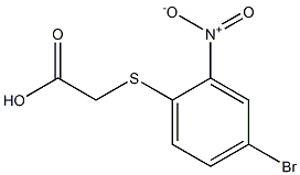 [(4-bromo-2-nitrophenyl)thio]acetic acid 구조식 이미지