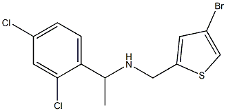 [(4-bromothiophen-2-yl)methyl][1-(2,4-dichlorophenyl)ethyl]amine Structure