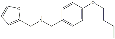 [(4-butoxyphenyl)methyl](furan-2-ylmethyl)amine Structure