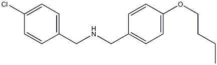 [(4-butoxyphenyl)methyl][(4-chlorophenyl)methyl]amine Structure