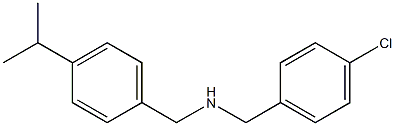 [(4-chlorophenyl)methyl]({[4-(propan-2-yl)phenyl]methyl})amine Structure