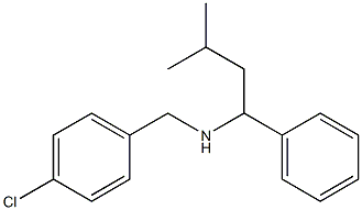 [(4-chlorophenyl)methyl](3-methyl-1-phenylbutyl)amine Structure