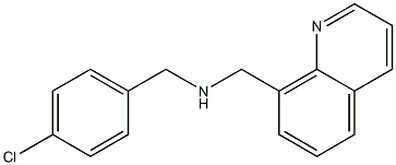 [(4-chlorophenyl)methyl](quinolin-8-ylmethyl)amine Structure