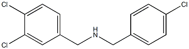 [(4-chlorophenyl)methyl][(3,4-dichlorophenyl)methyl]amine Structure