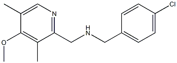 [(4-chlorophenyl)methyl][(4-methoxy-3,5-dimethylpyridin-2-yl)methyl]amine Structure